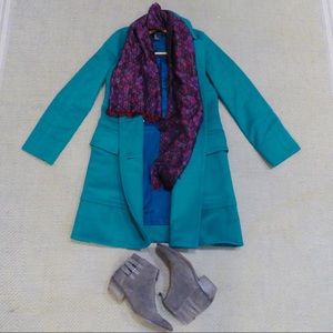 Marc Jacobs Emerald Virgin Wool Coat